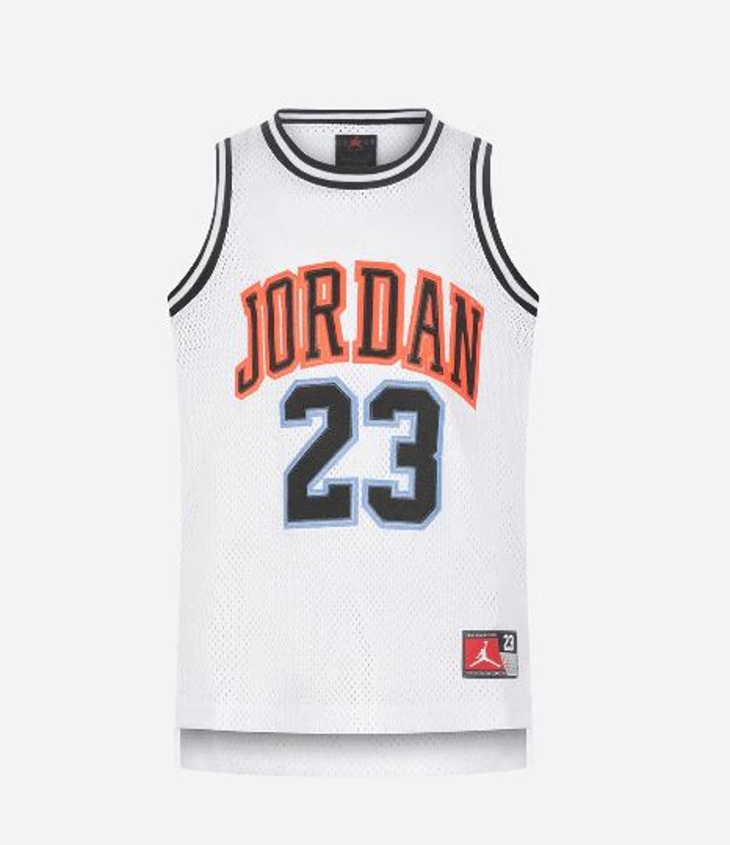 Jordan Big Kids 23 Maglia (Leggend Blue)-BIANCO/NERO