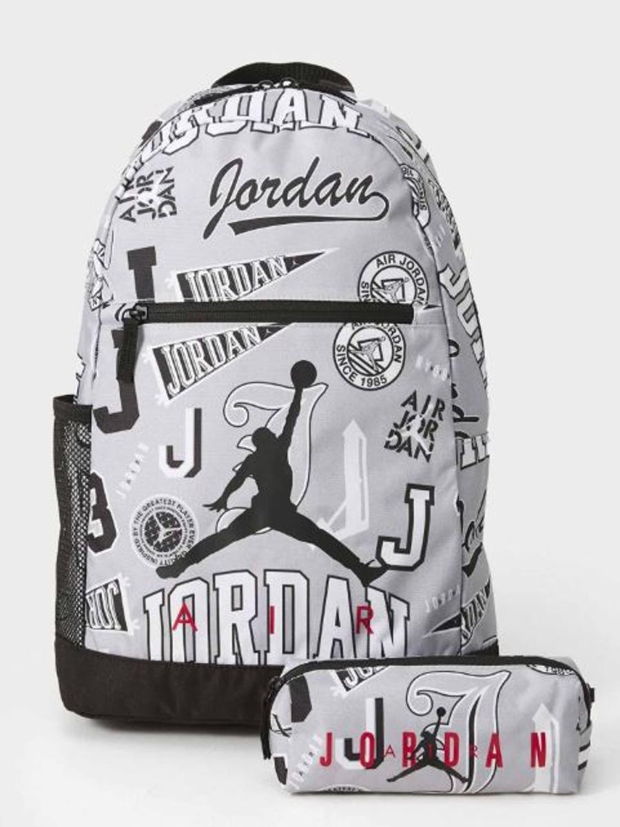 Jordan Camo Boys School Backpack-GRIGIO/NERO