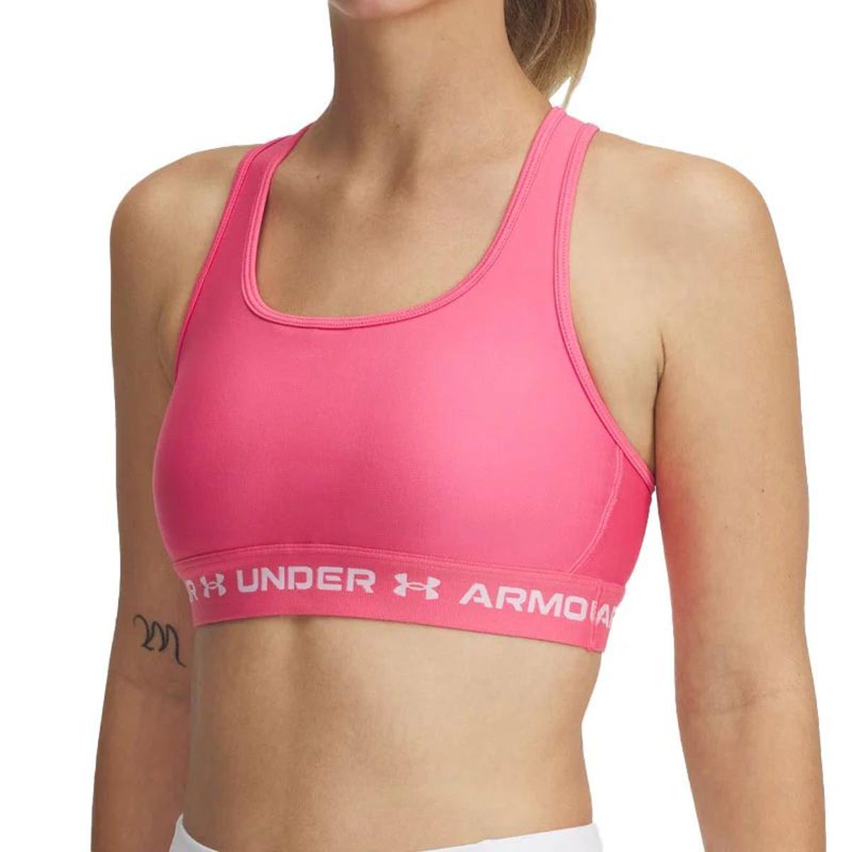 Under Armour Crossback Mid Bra tg. Small 0681 - Shaded Fuchsia Small-Fucsia