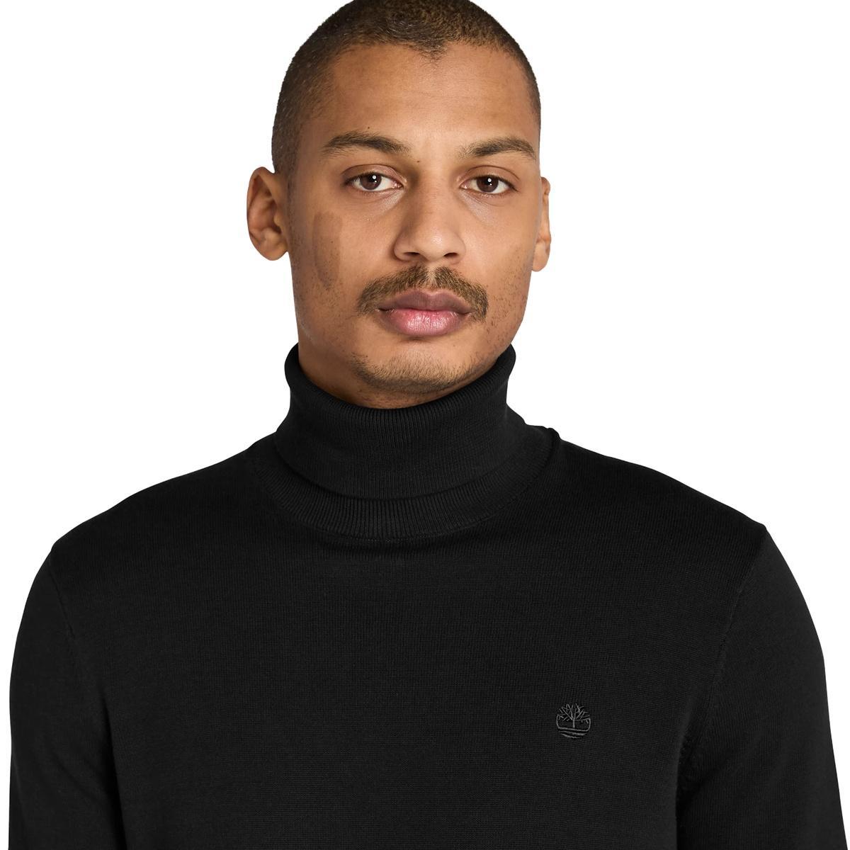 Timberland Williams River, Maglione in Cotone con Collo a Lupetto da Uomo-Nero