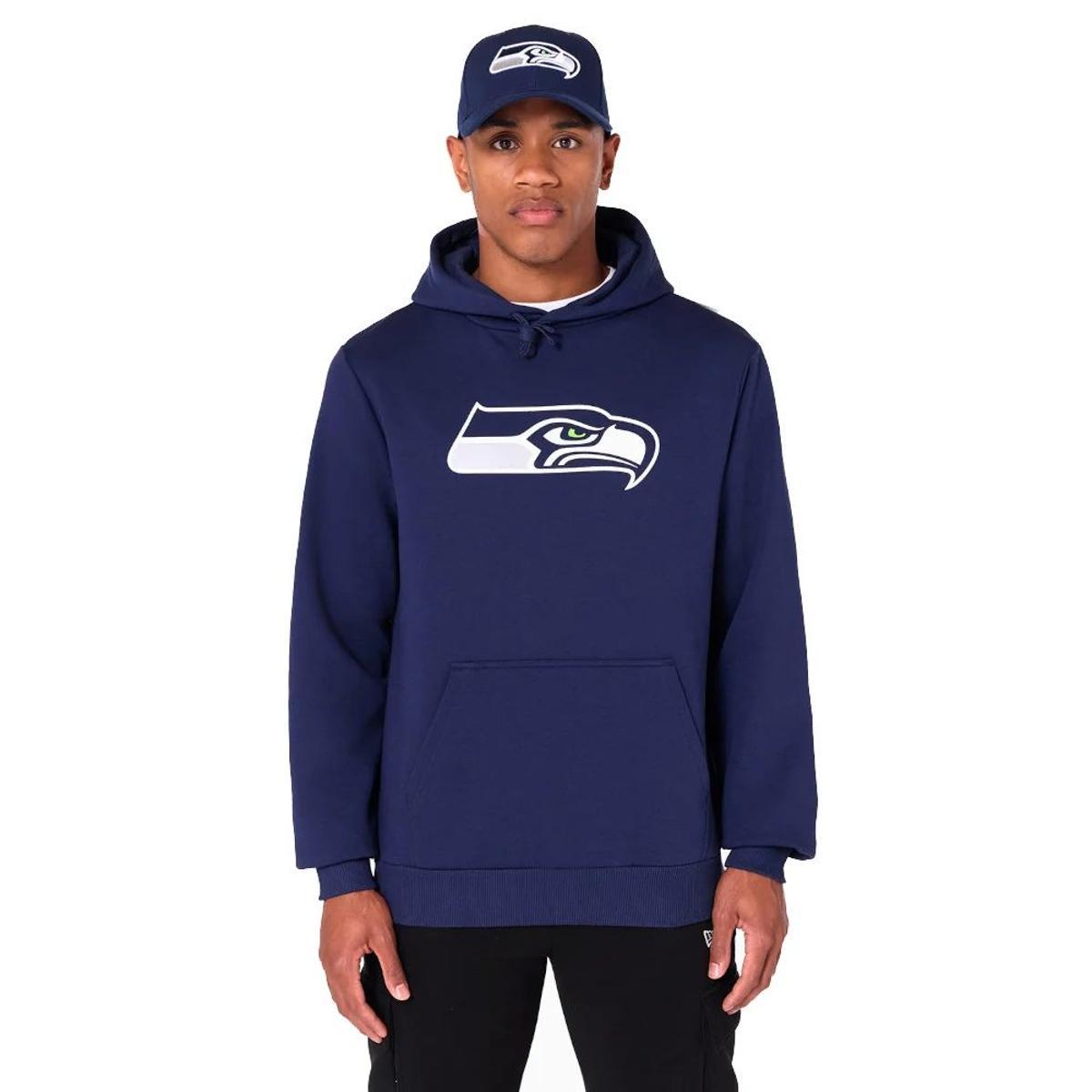 New Era NFL Hoody Cappuccio Pullover Felpa Football Americano Logo della Squadra