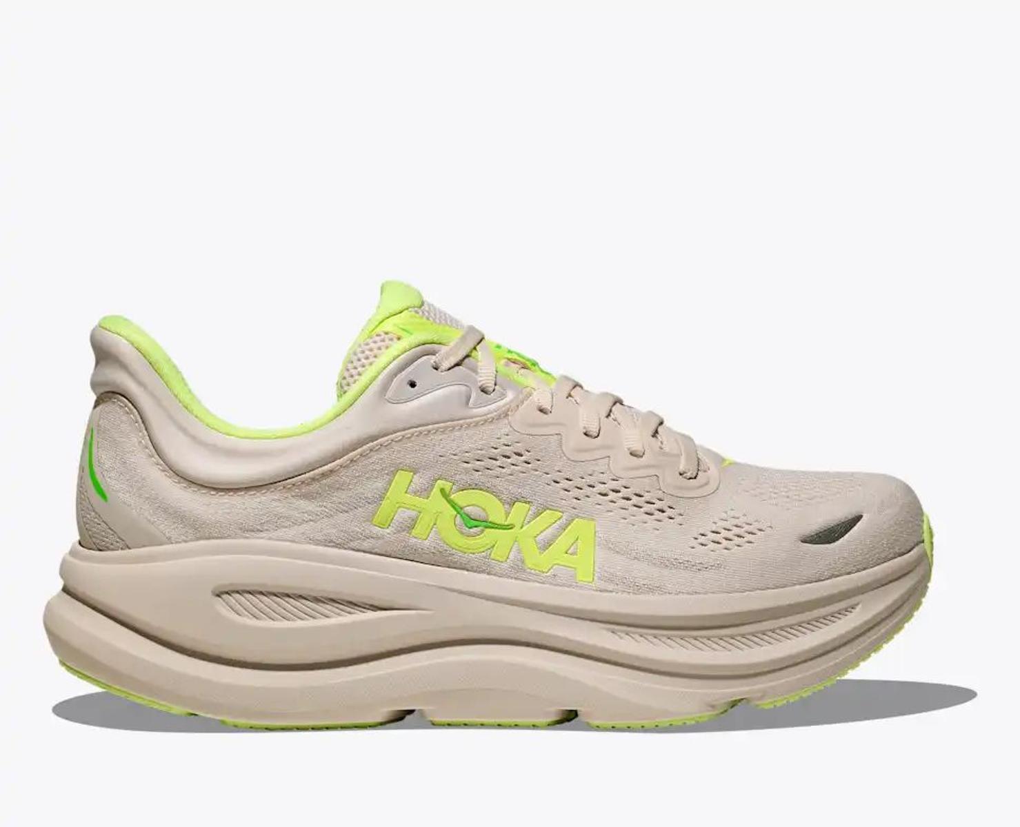 Hoka Bondi 9 SneakerUomo-GROUT/NEON
