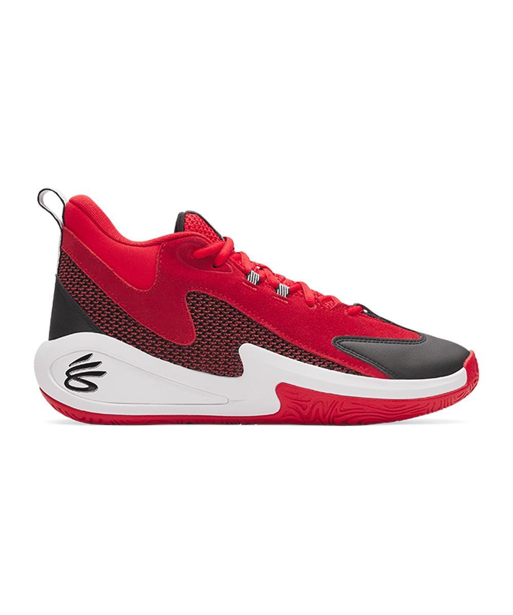 Under Armour Curry 3Z 25 Sde Unisex, Size 44.5 EU 0600 - Red 44.5-Rosso