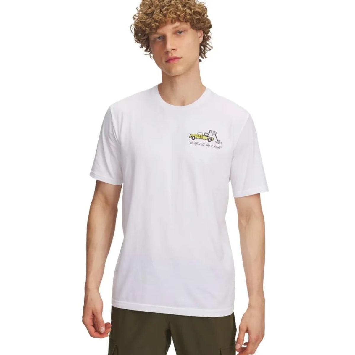 UNDER ARMOUR T-shirt e polo Manica corta-Bianco