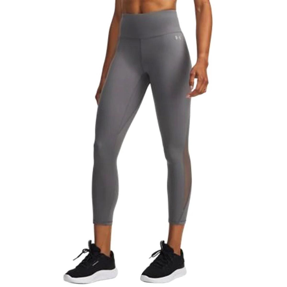 Under Armour Motion MESH - Leggings alla caviglia, colore: Verde-Grigio