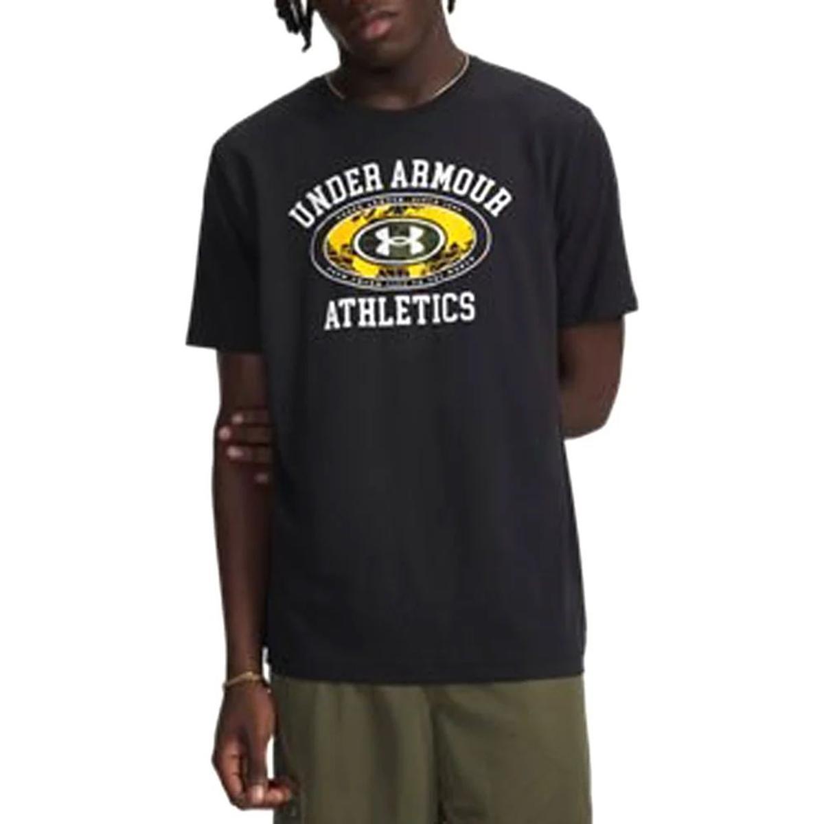 Under Armour Mens SS Armor Globe T-Nero