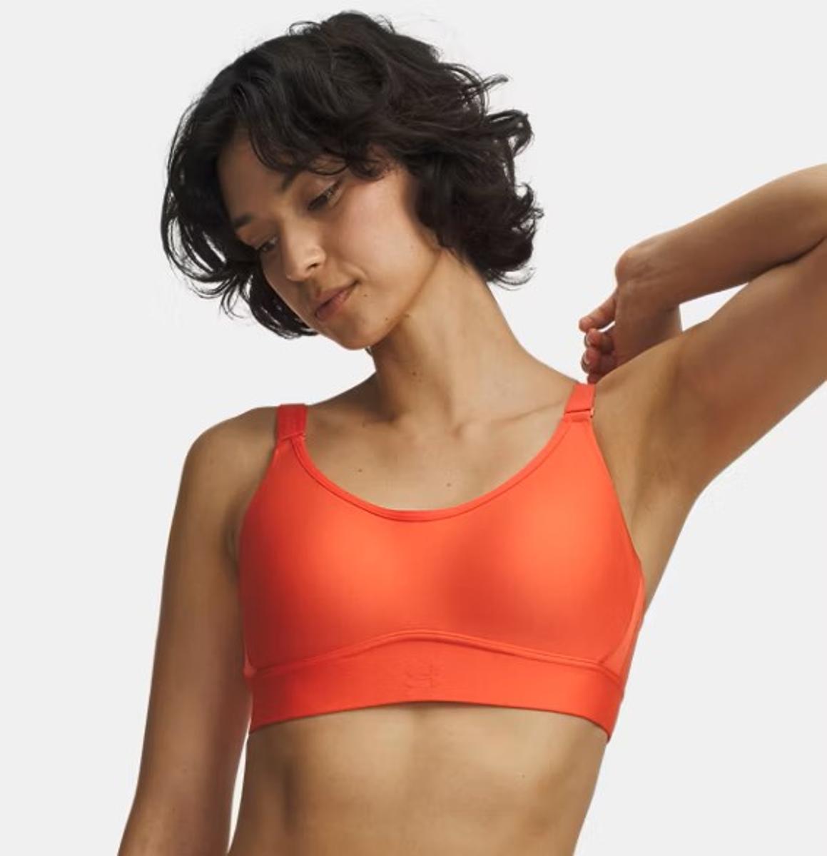 Under Armour UA Infinity Mid 2.0 Bra 0100 - White Small-Arancione
