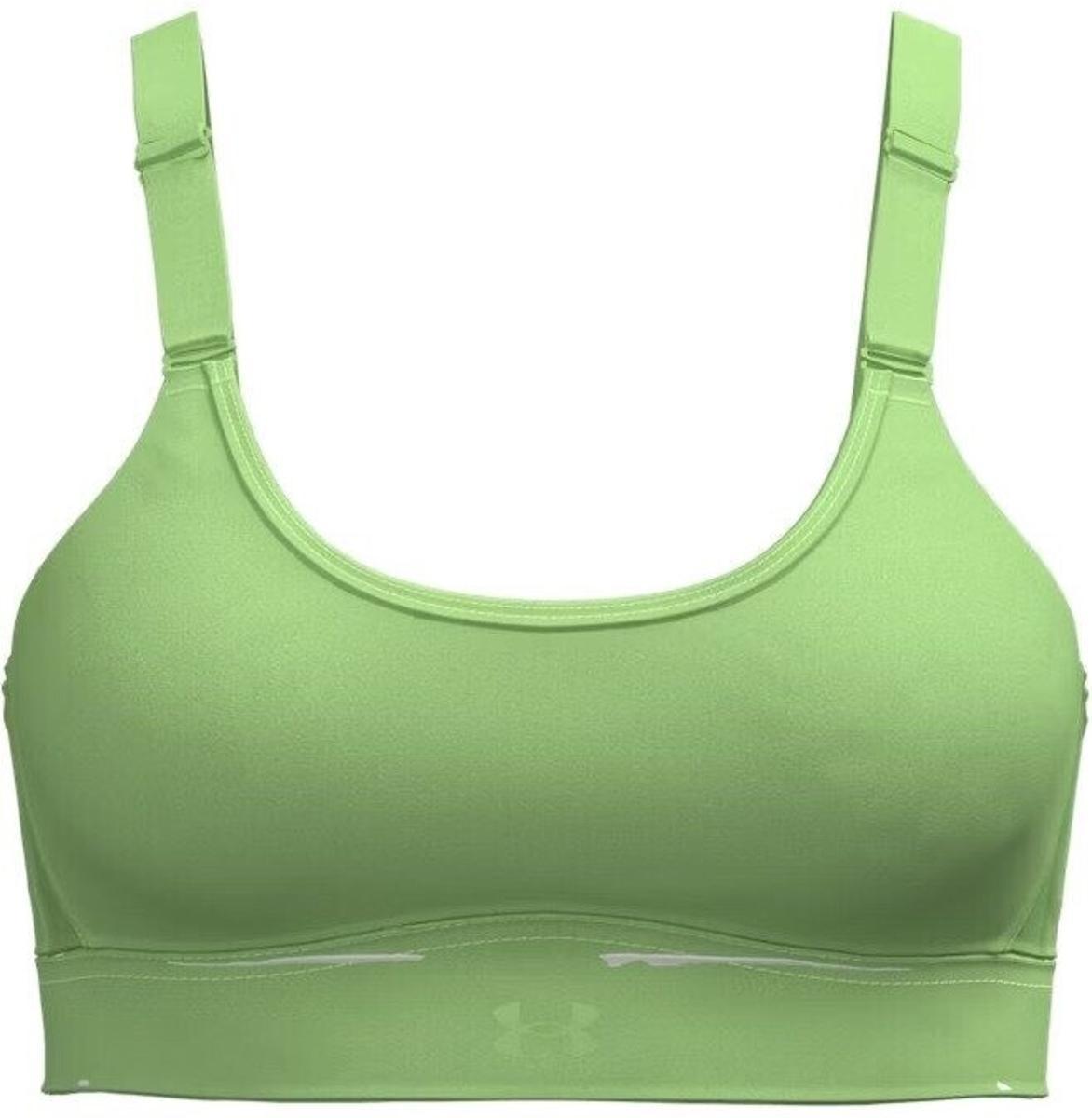 Under Armour UA Infinity Mid 2.0 Bra 0100 - White Small-Lime