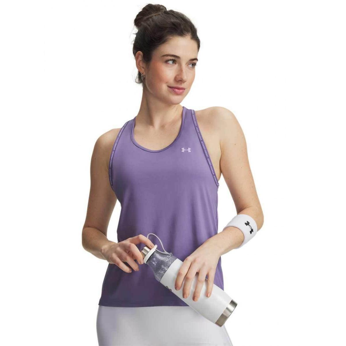 Under Armour Tech Knockout Tank Gilet Donna (Pacco da 1)-Glicine