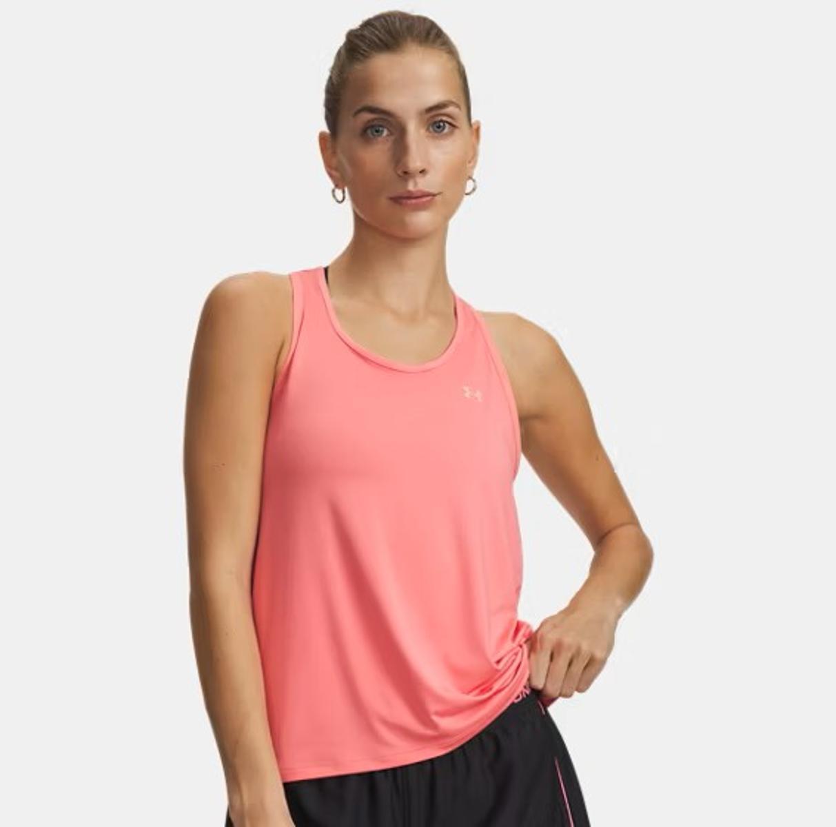 Under Armour Tech Knockout Tank Gilet Donna (Pacco da 1)-Rosa