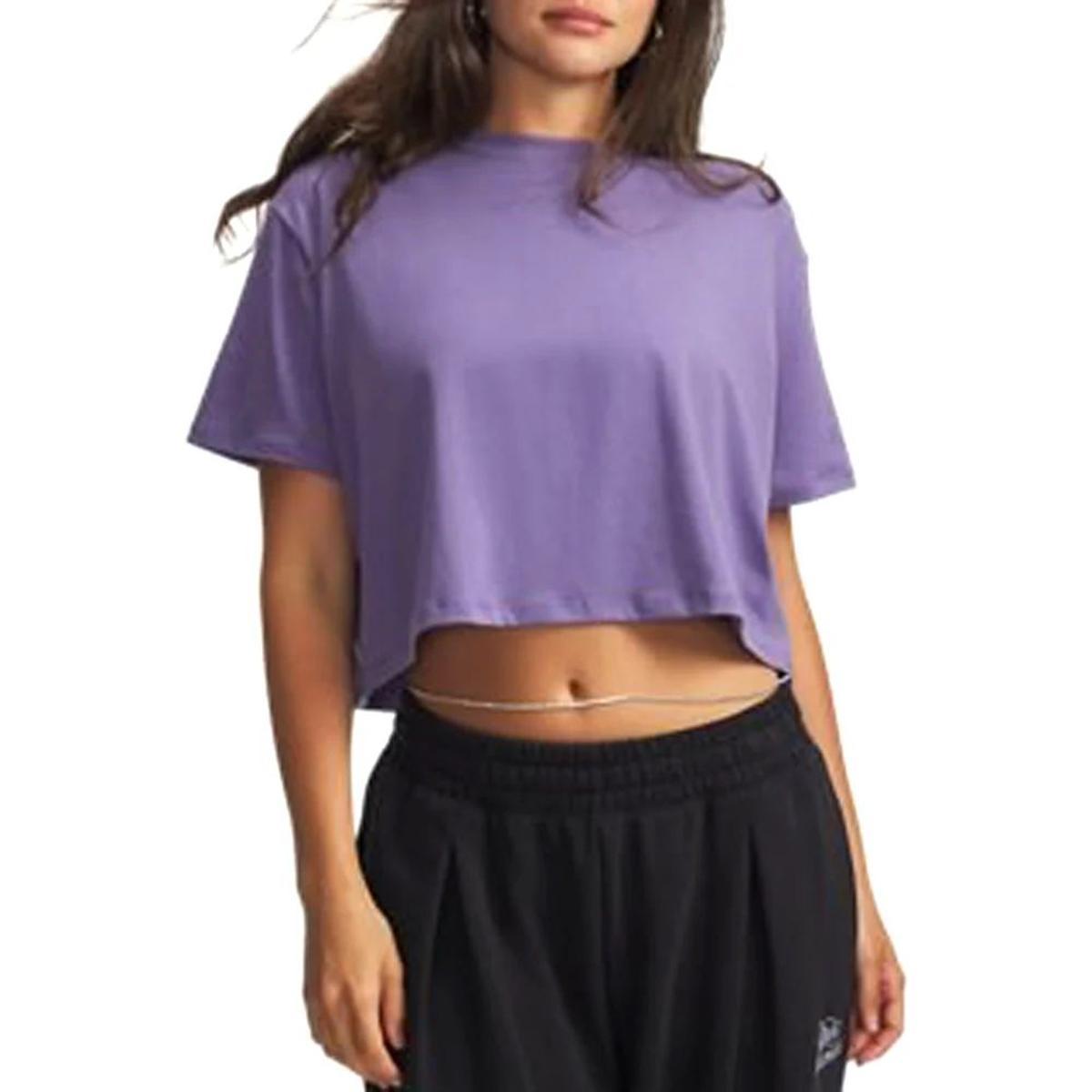 Under Armour UA Rival Boxy Tee Solid T-Shirt Donna (Pacco da 1)-Viola