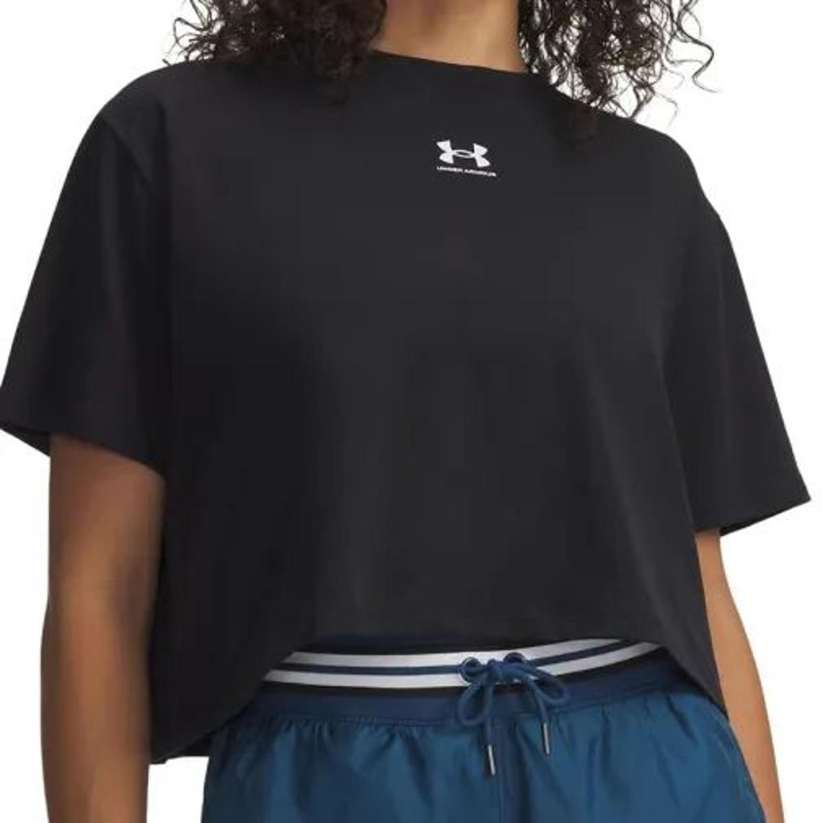 Under Armour UA Rival Boxy Tee Solid T-Shirt Donna (Pacco da 1)