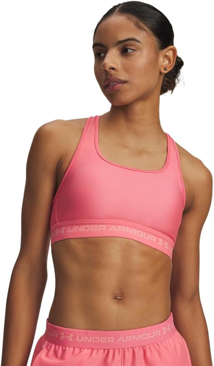 Under Armour Crossback Mid Bra tg. Small 0681 - Shaded Fuchsia Small-PINK