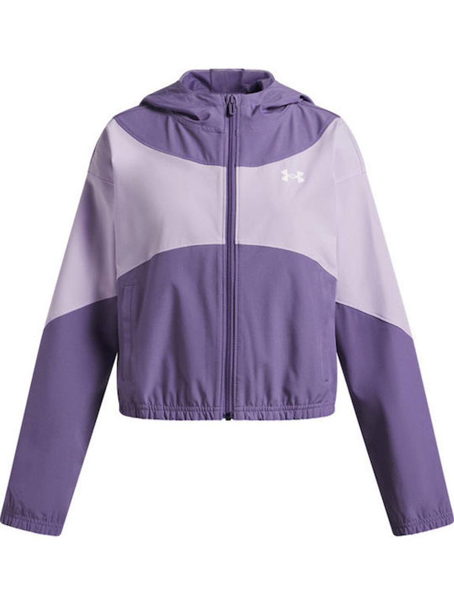 Under Armour Felpa UA Rival Woven Jkt HD Donna-Glicine