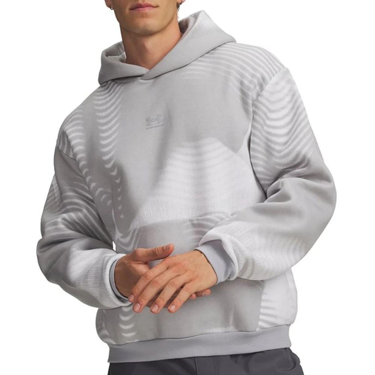 Under Armour UA Icon Fleece Printed HD 0011 - MOD Gray Large-Grigio