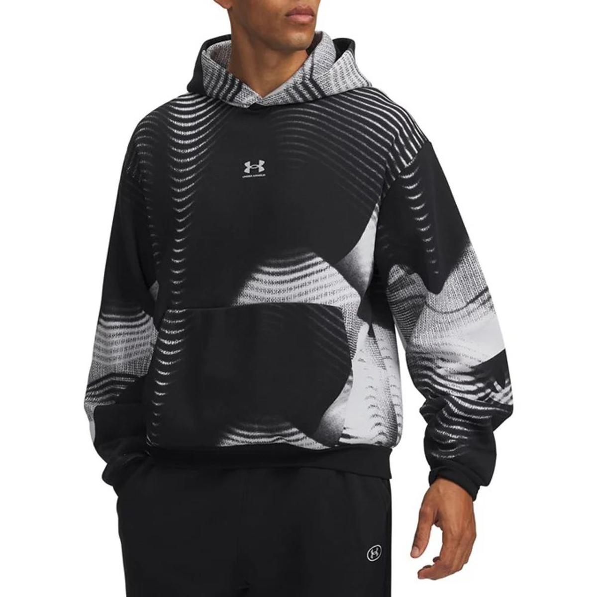 Under Armour UA Icon Fleece Printed HD 0011 - MOD Gray Large-Nero