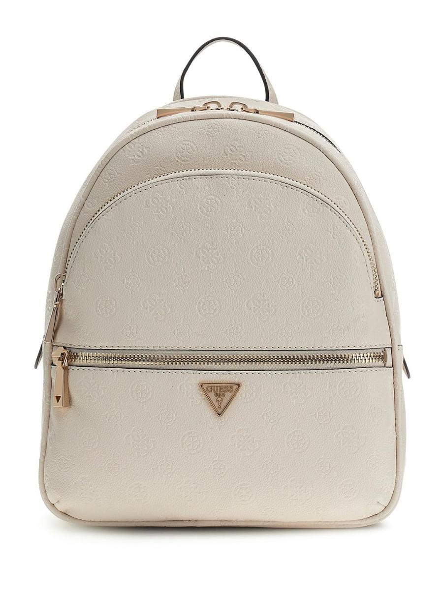 GUESS - Manhattan II Large Backpack, Handbag Donna-Bianco