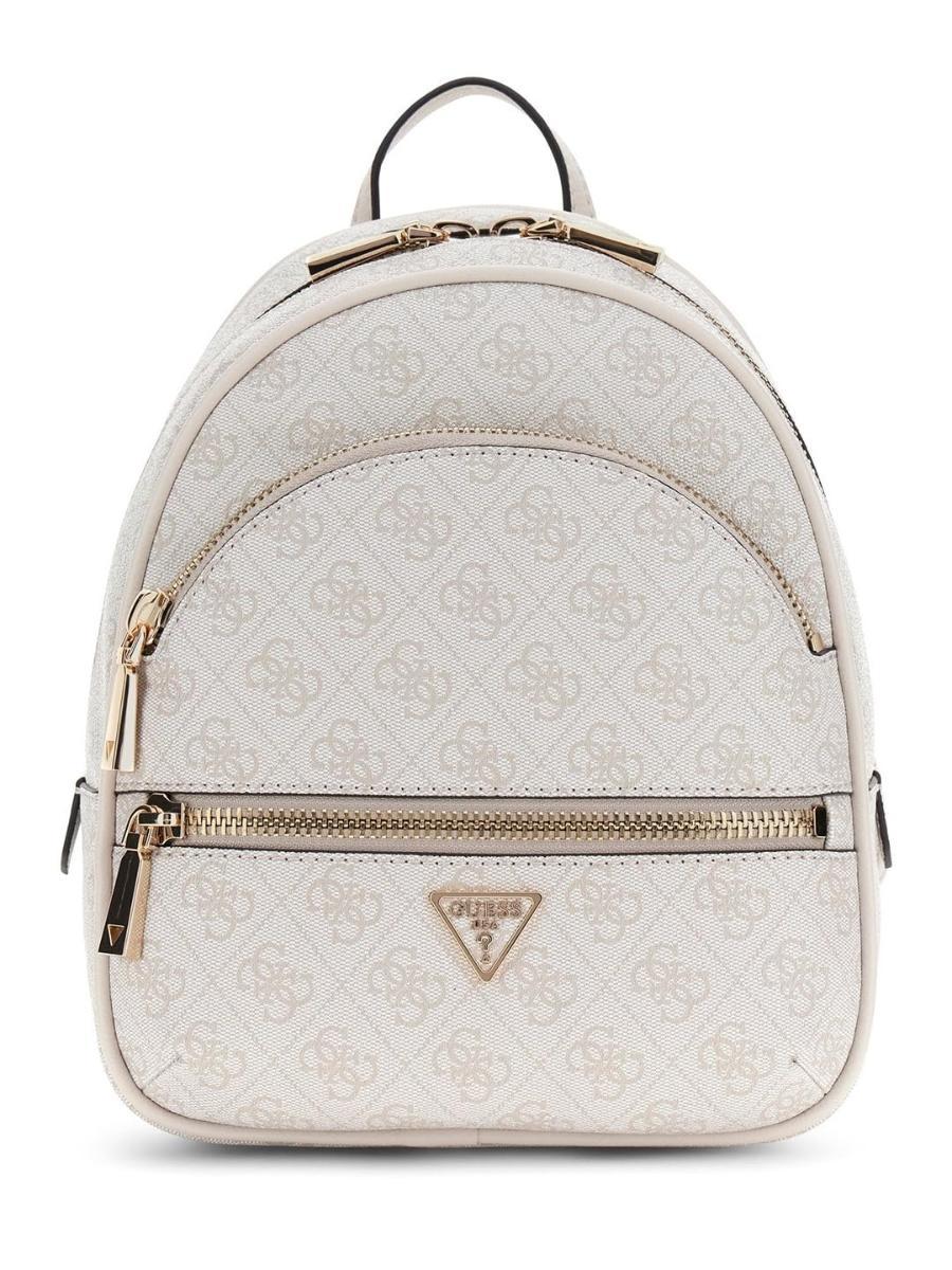 GUESS Manhattan Ii Backpack BNN - BONE LOGO One Size-Bianco