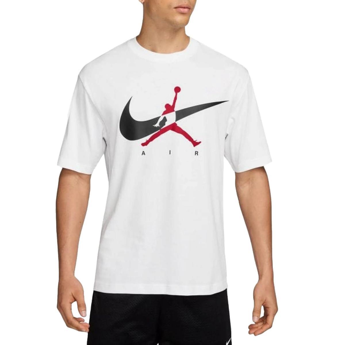 T-shirt da uomo Jordan Brooklyn S/S (bianco/rosso)
