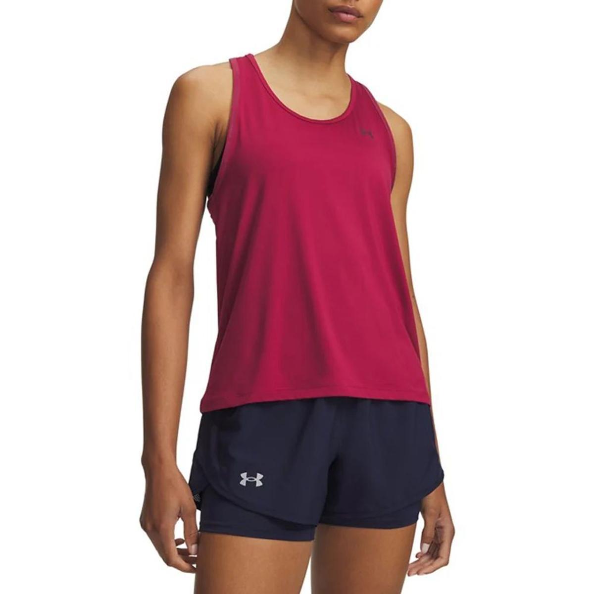 Under Armour Tech Knockout Tank Gilet Donna (Pacco da 1)-Rosso