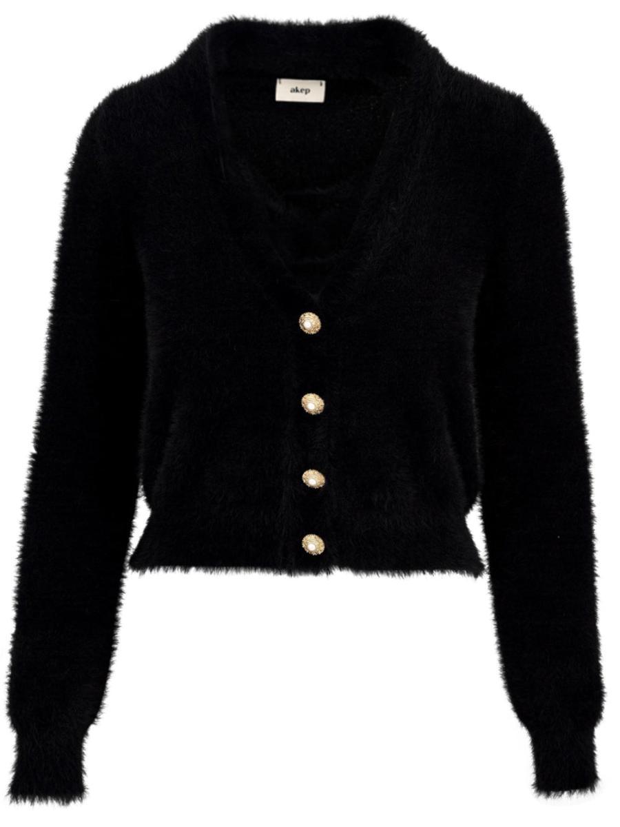 Cardigan AKEP Donna KD12074 Nero