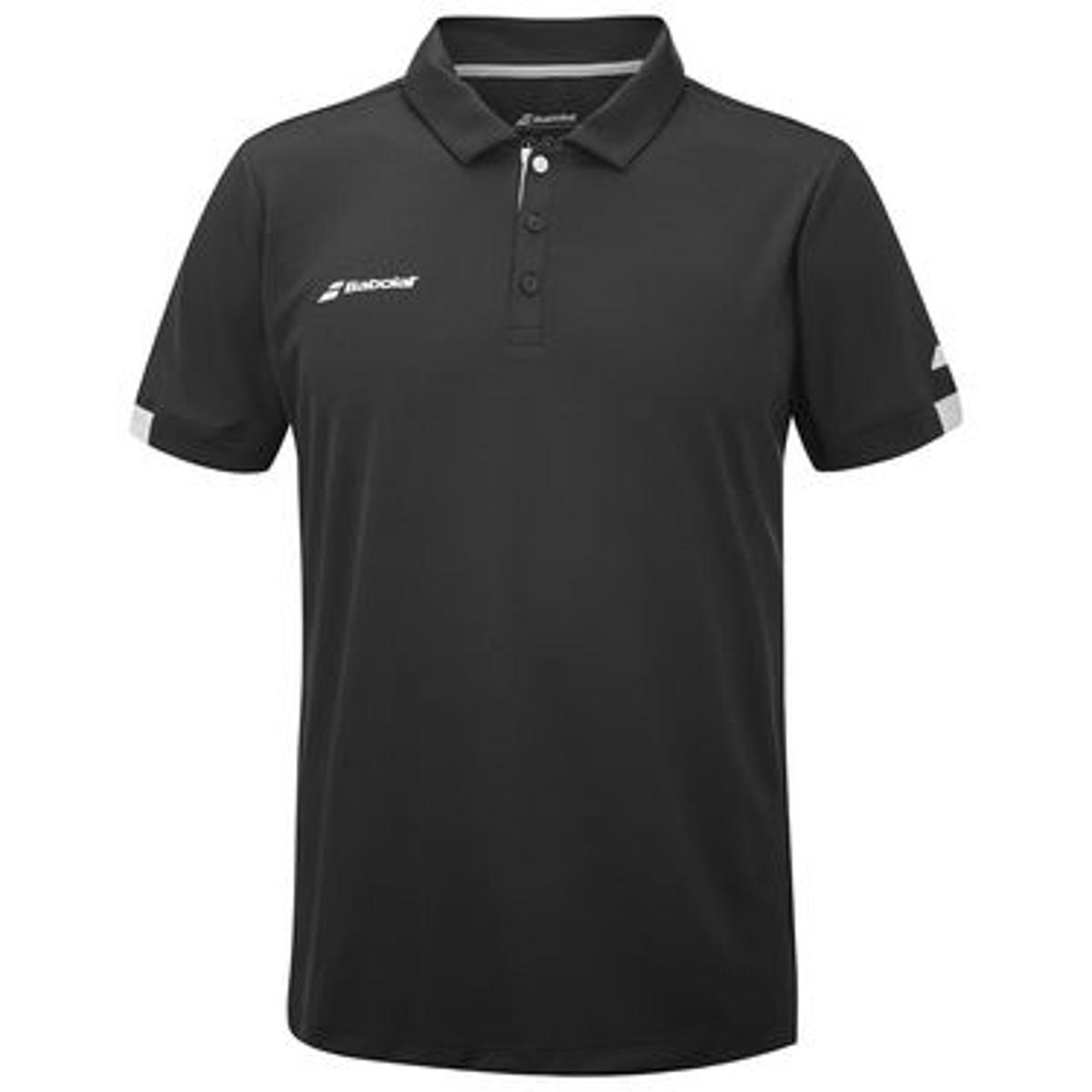 Babolat, Polo a Maniche Corte Modello Play Polo da Uomo, Colletto Classico, Materiale Morbido e Confortevole, Ideale per Giocatori Singoli e Squadre in Club-Nero