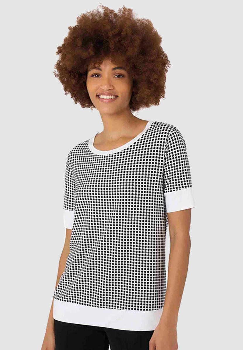 Maglietta a pois in Crêpe di viscosa RAGNO DH59T7