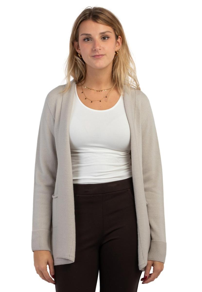 Premode Giacca Coprispalle Donna 100% Lana 324520-Beige