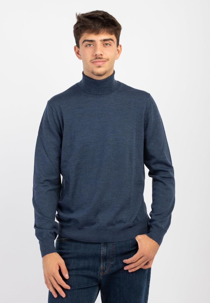 Dolcevita Uomo 100% Lana Merinos GRAN SASSO 55157-14290-Avio