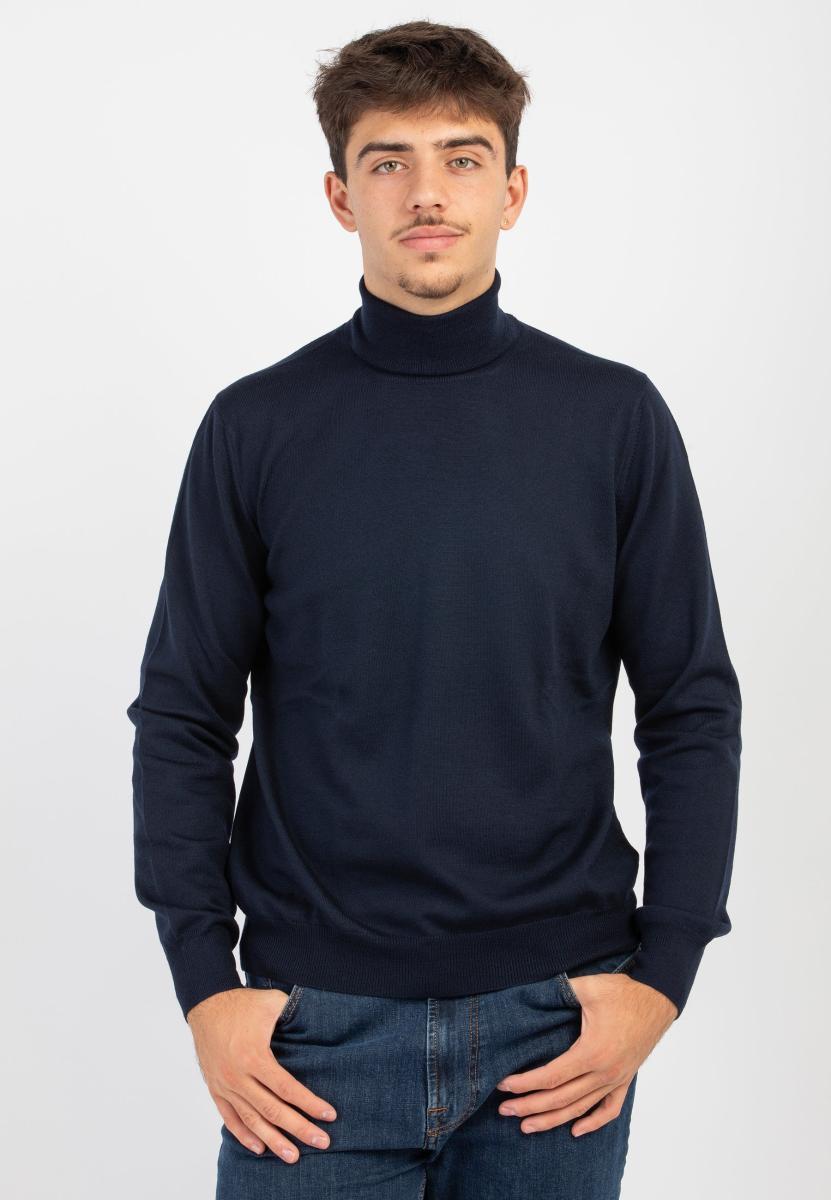Dolcevita Uomo 100% Lana Merinos GRAN SASSO 55157-14290-Blu