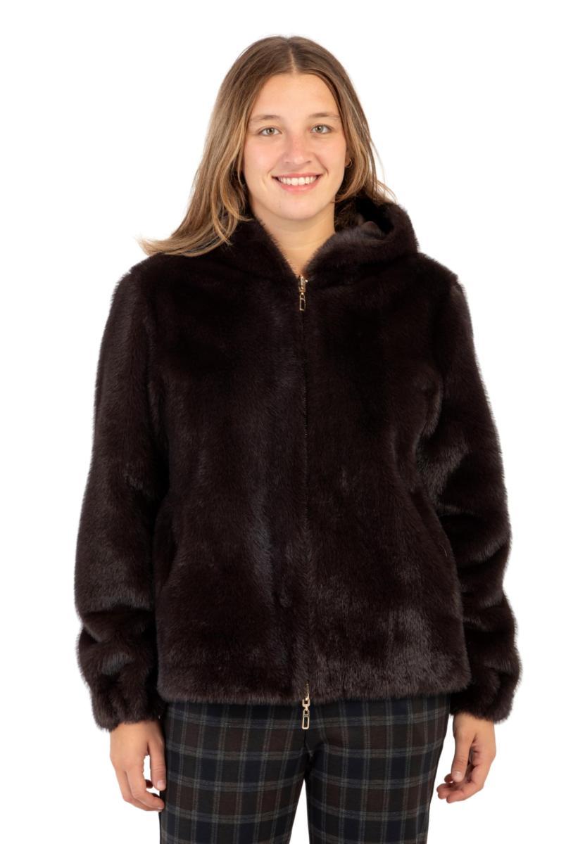 Carla Ferroni Pelliccia Ecologica Donna Reversibile Ecomontone ART. 22185