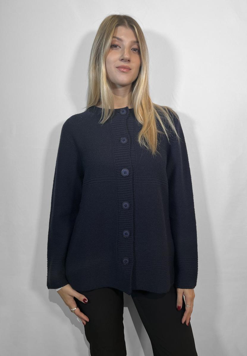 Amarynth Le MORBIDE Giacca Maglia da Donna a Coreana in Lana Art. 01955