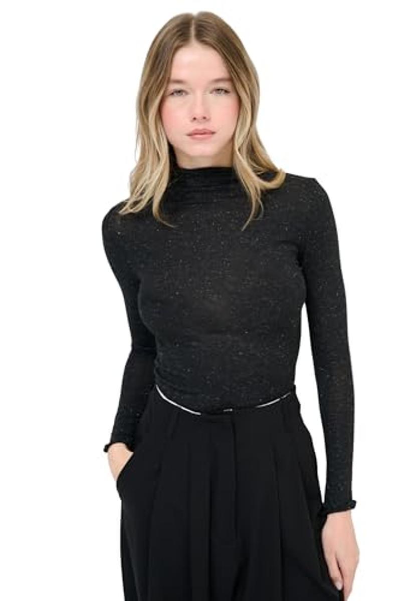 Kikisix Maglia Donna Sottogiacca Collo Alto con Lurex Art. KXMA1855