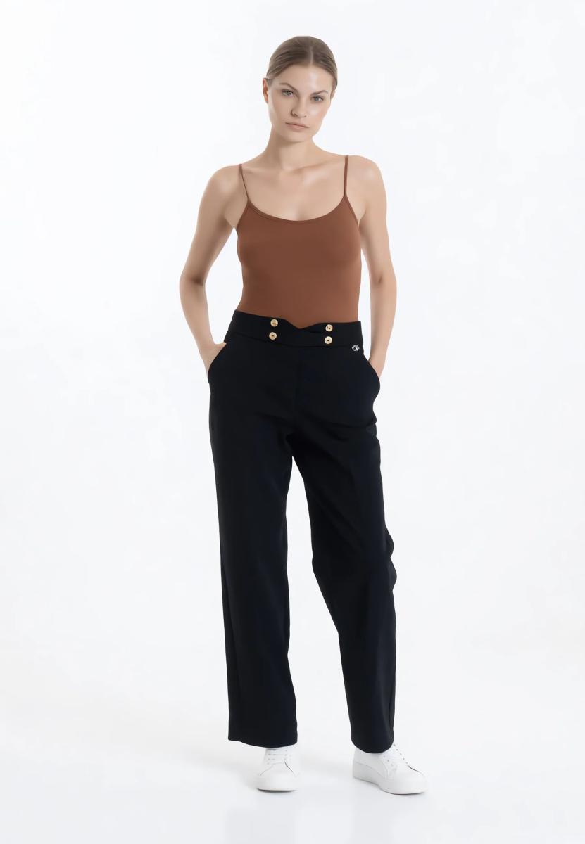 Carla Ferroni Pantalone Donna Lungo Elastico Poliviscosa 70181