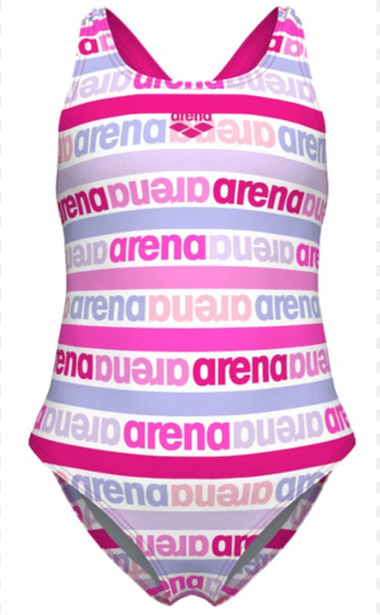 ARENA Friends Girls' Youth Swim PRO Back Swimsuit Comfortable Kids Suit Pool Or Beach Costume Intero Bambine e Ragazze-Rosa
