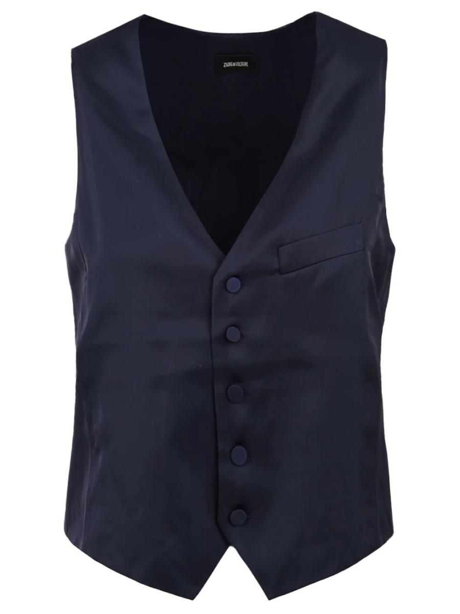 Gilet Emaux Satin ZADIG&VOLTAIRE Donna - Blue-Blu