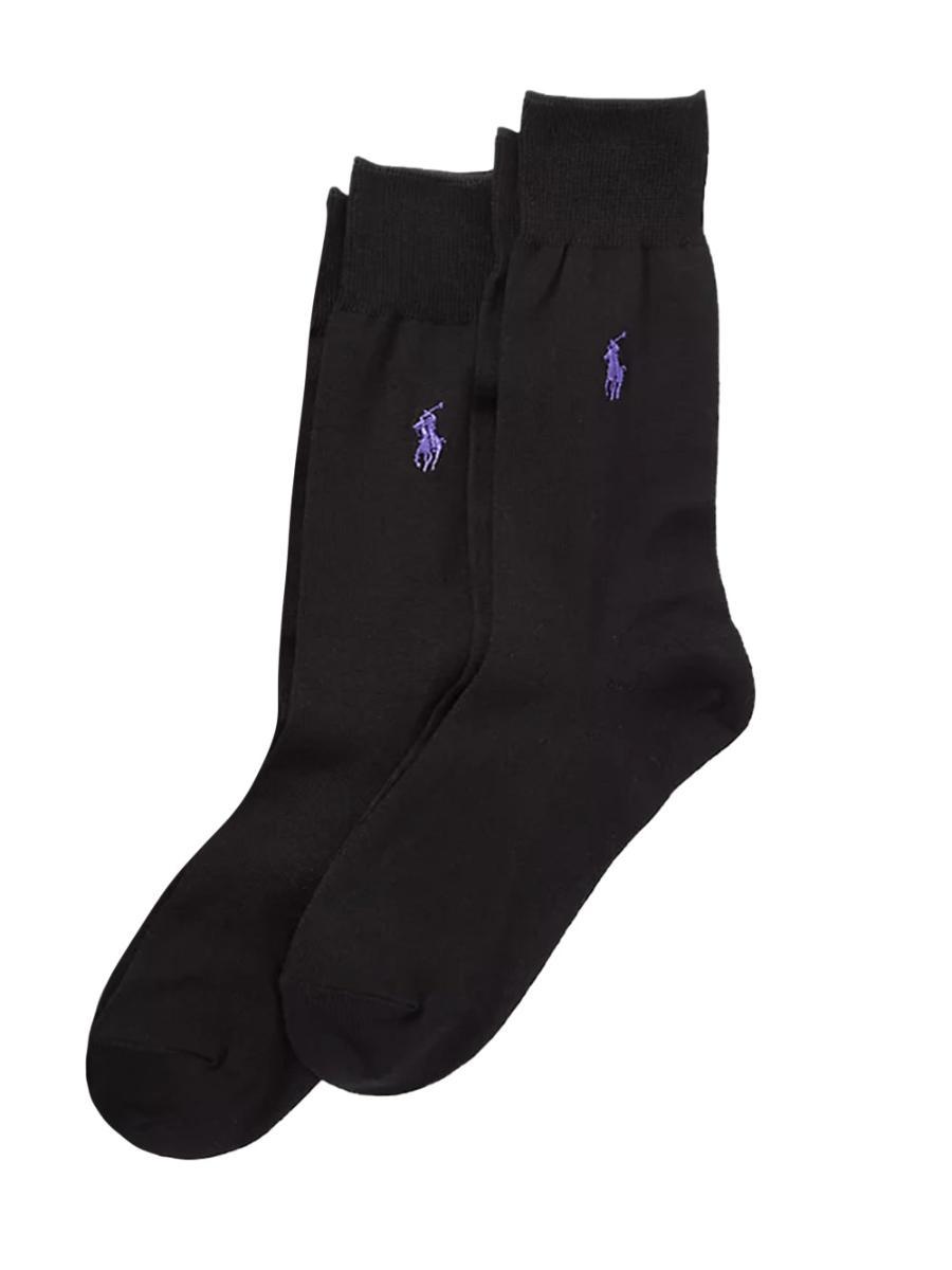Calzini Confezione 2 Paia RALPH LAUREN Uomo - Nero-Nero