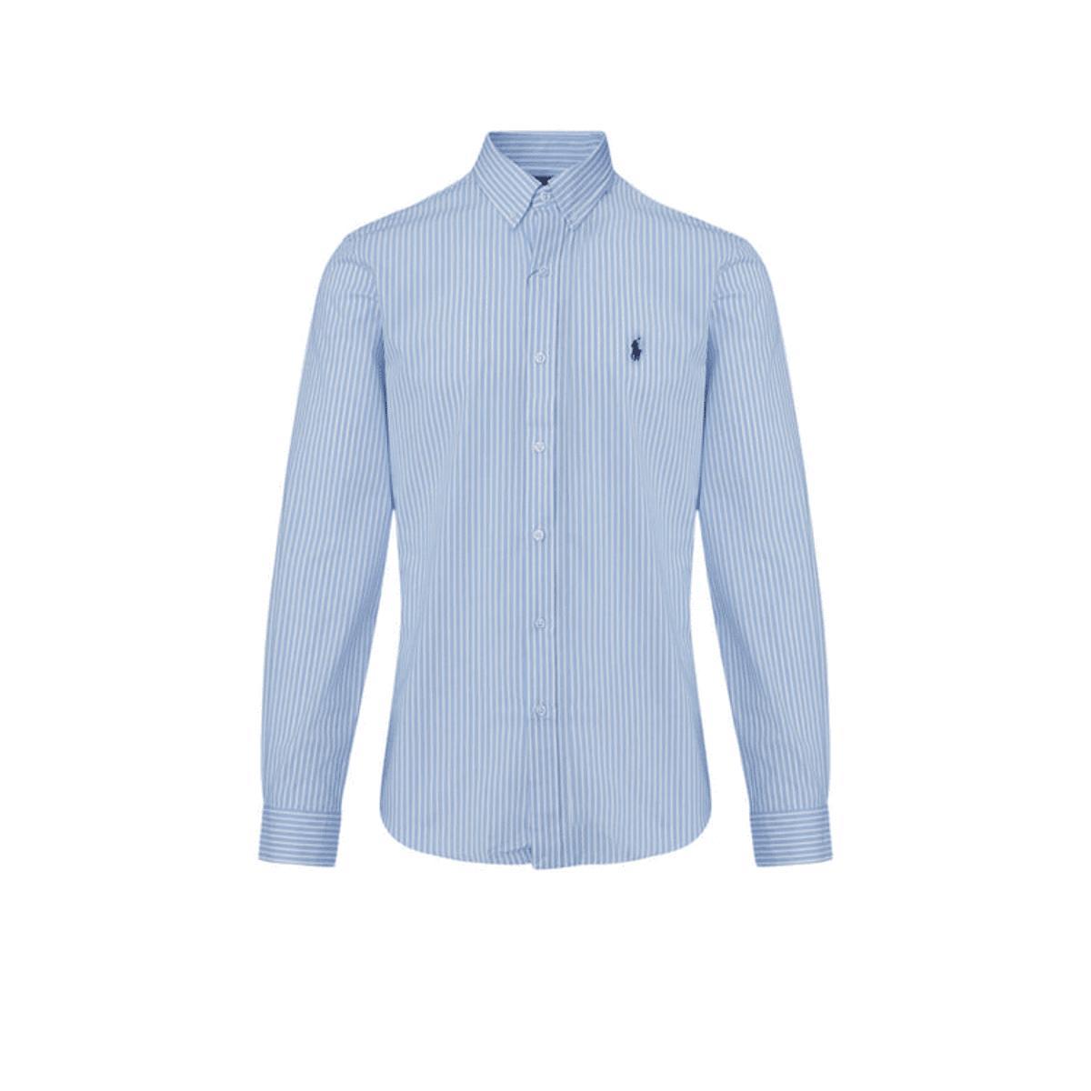 Camicia rigata-Blue
