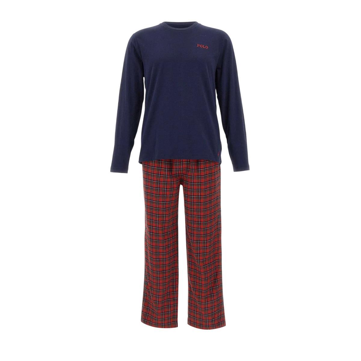 Pigiama Uomo a quadri Rosso/Blu-Rosso