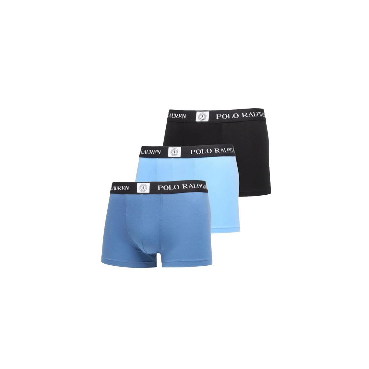 POLO RALPH LAUREN Set 3 Boxer Uomo Multicolore con Fascia Elastica-Multicolore
