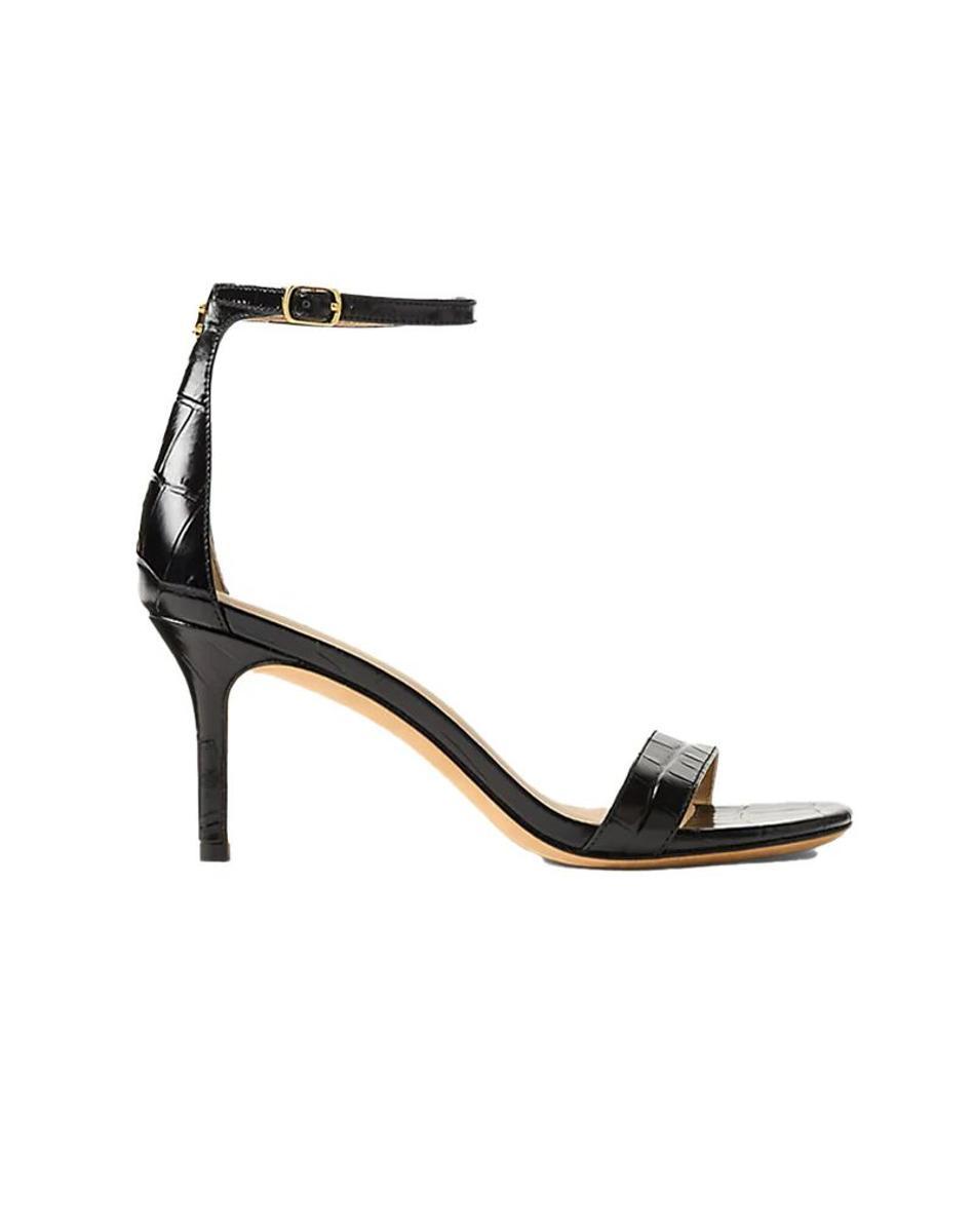 SANDALO IN PELLE ALLIE - NERO-Nero