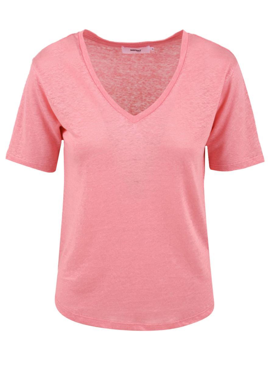 T-shirt Donna Jaya rosa in lino