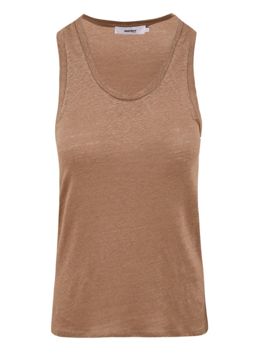 Canotta Donna Elio in marrone