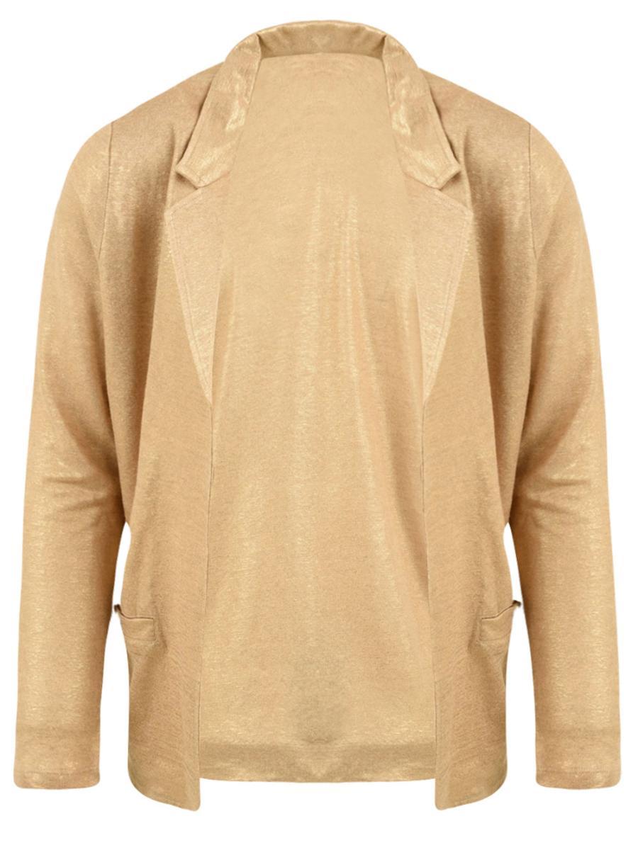 Giacca Donna con effetto raso-Beige
