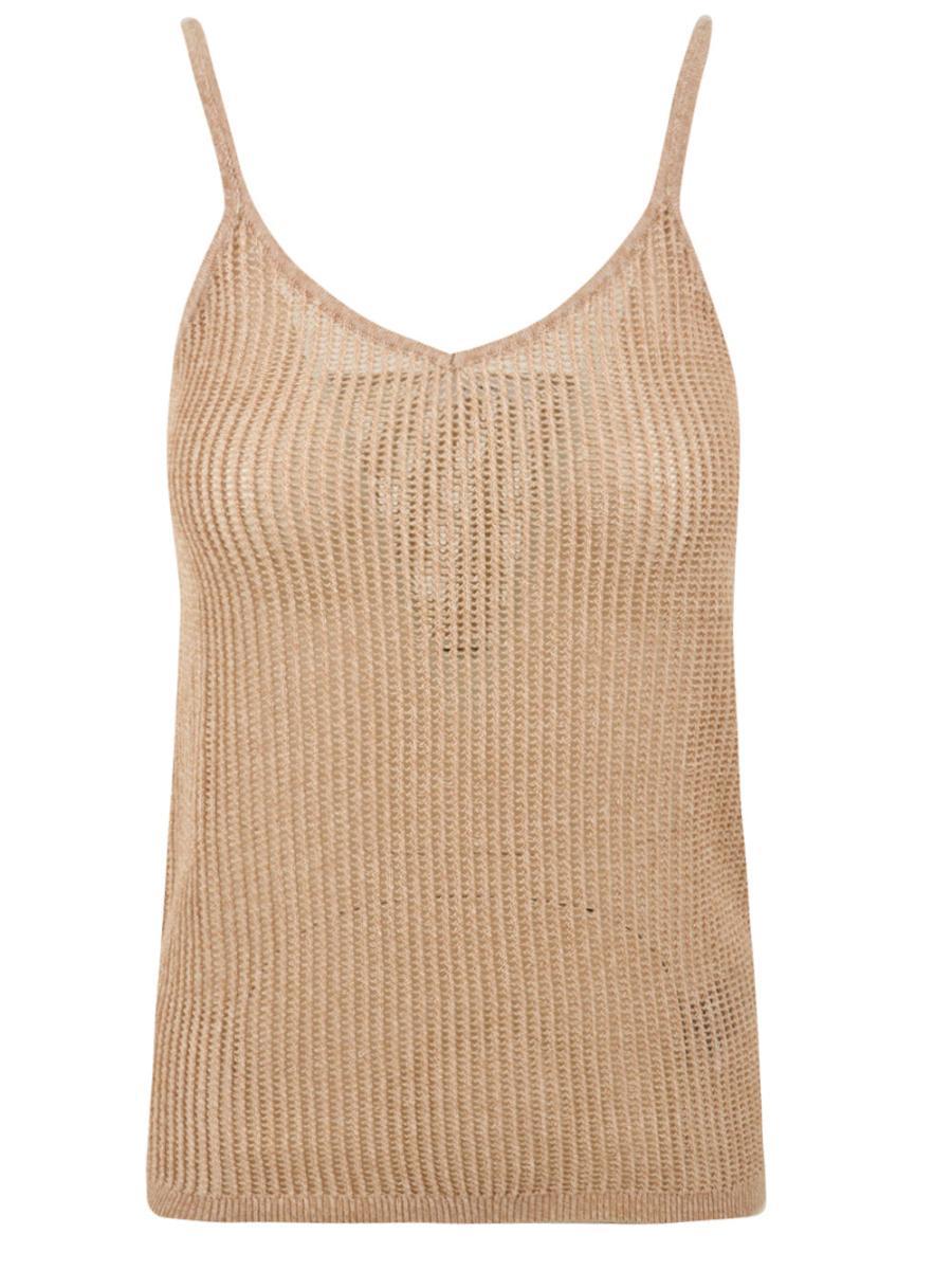 Top Donna con rete traforata