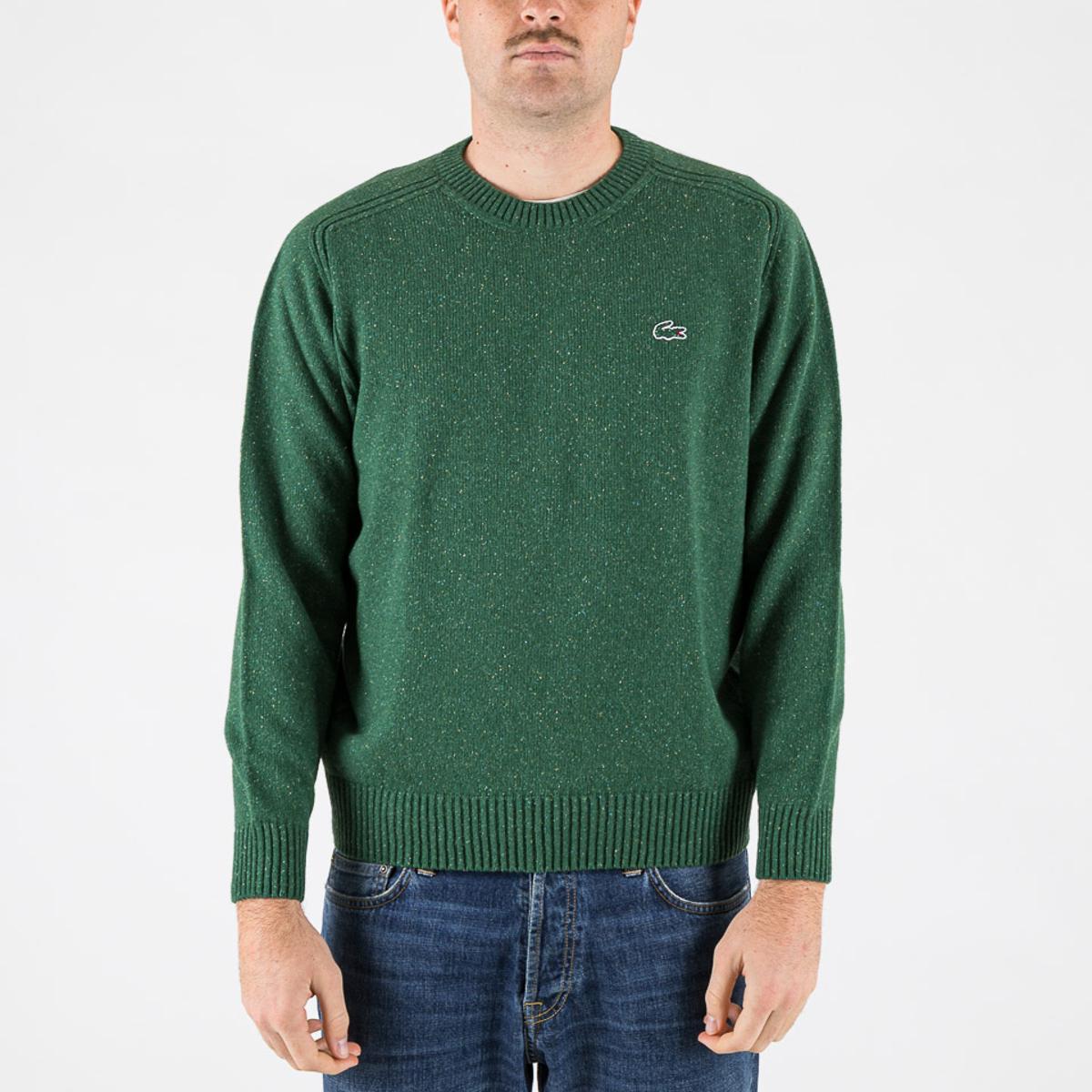 Maglie Lacoste Made in France Slub Wool Sweater vert - 8in-Multicolore