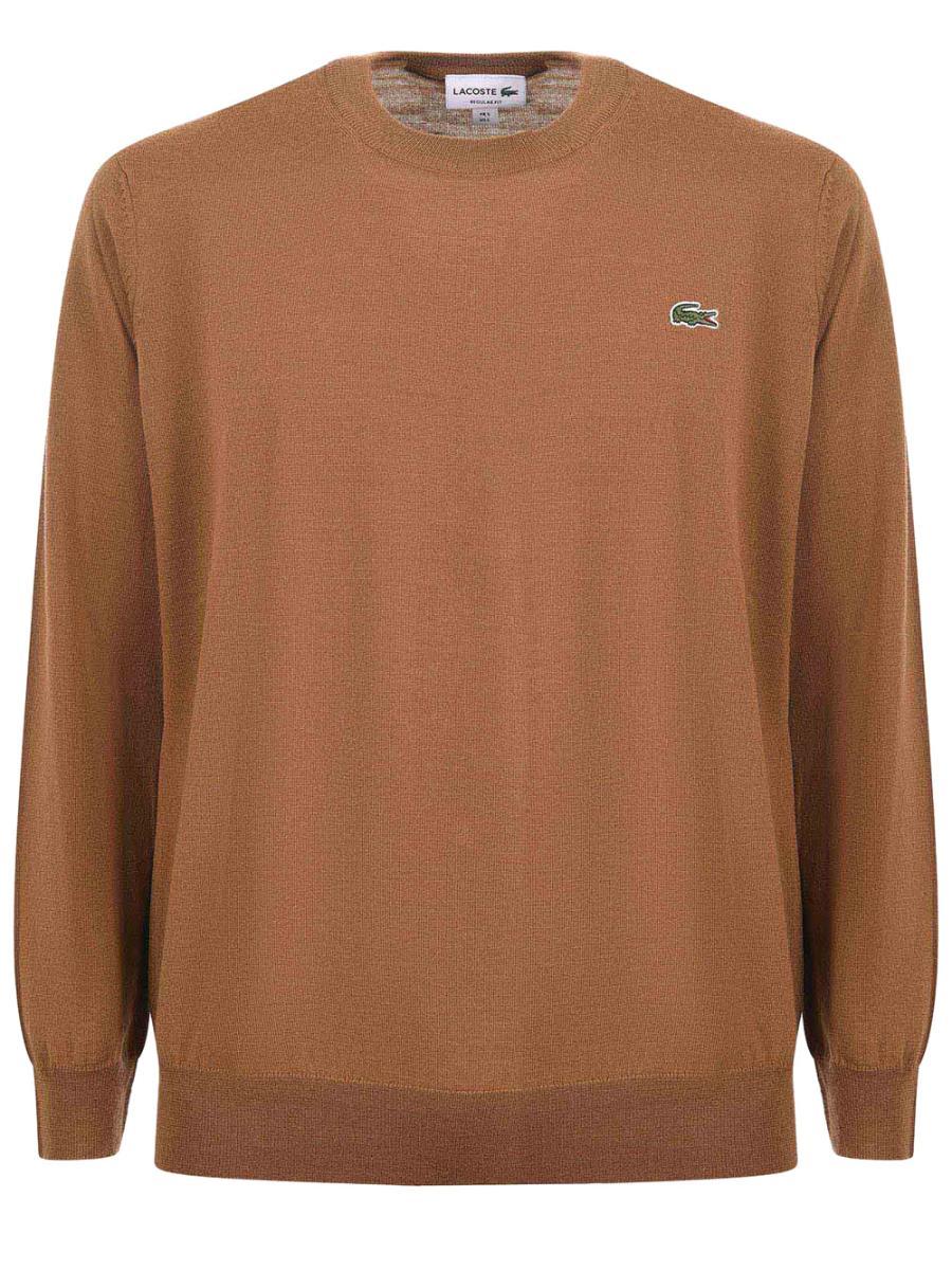 Lacoste Pullover Uomo AH3225-Marrone chiaro