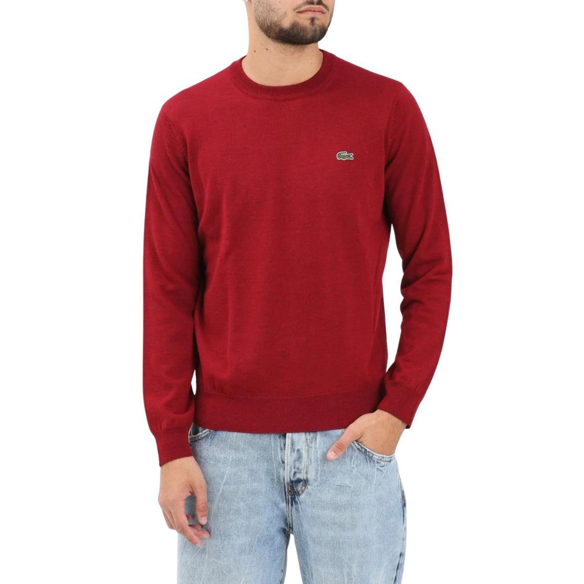 Lacoste Pullover Uomo AH3225-Bordeaux