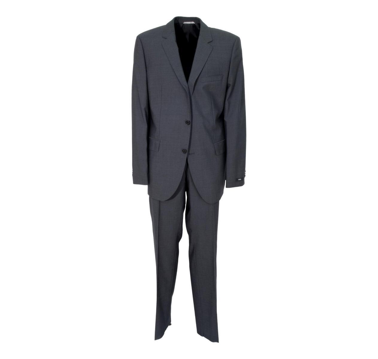 HUGO BOSS Abito Uomo 50220468 Grigio Fantasia The James3 Sharp5 Taglia Lunga