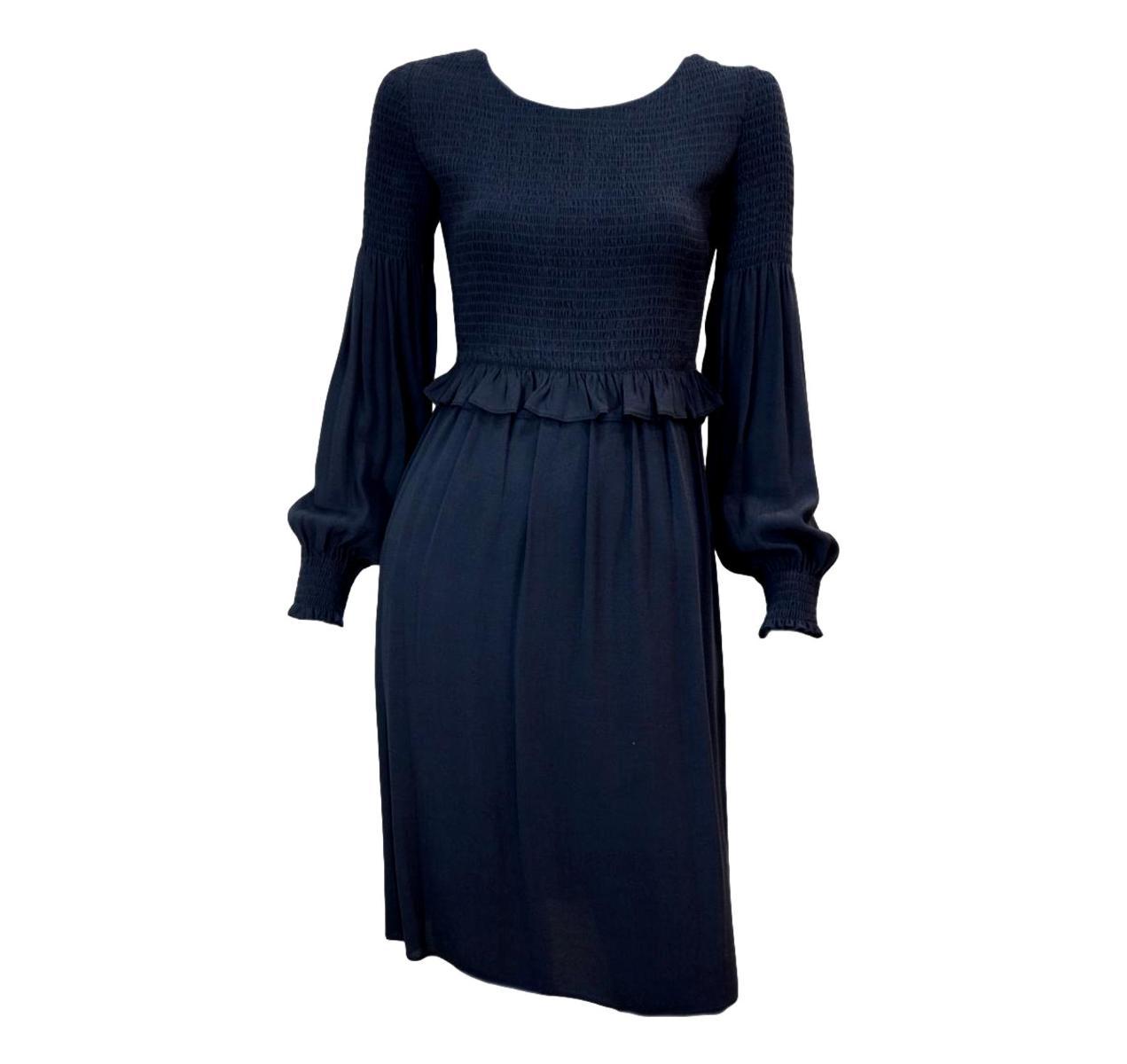 HUGO BOSS Vestito in tessuto elasticizzato BLU lavorato Modello ALINEH  50395909